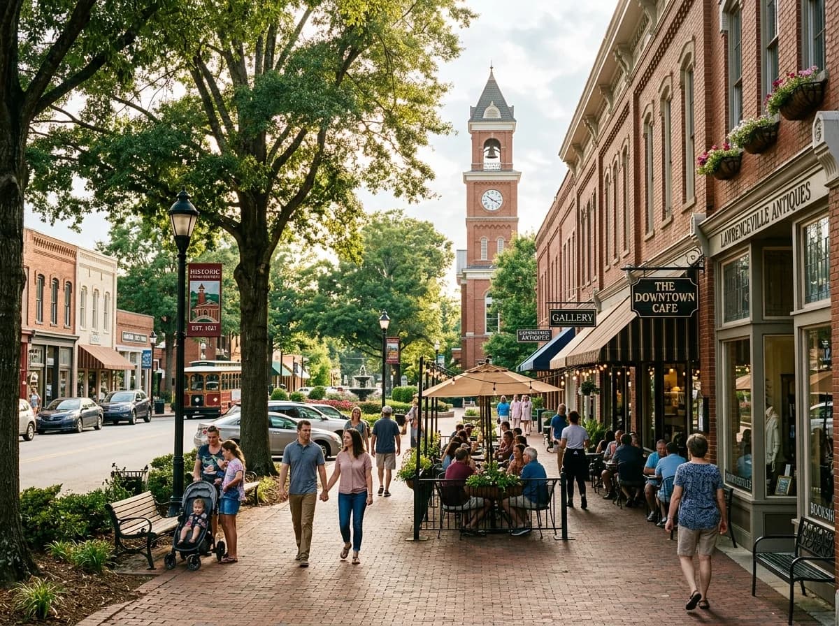 Lawrenceville town square